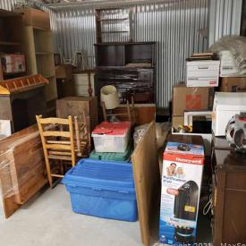 MaxSold Auction: This online auction features the entire contents of storage unit including bookcases, dressers, chairs, air purifier, framed artwork, boom box and much more!