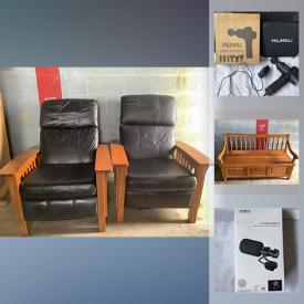 MaxSold Auction: This online auction features furniture, electronics such as binoculars, Xbox, camera and more. Records, CDs, pet and car accessories, household appliance and more.