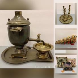 MaxSold Auction: This online auction features Dresden, McCoy pottery, China, vintage electronics, bentwood chair, cane back chairs, MCM collectibles, chandelier, costume jewelry and much more.