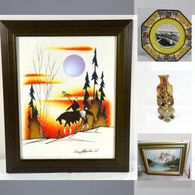 MaxSold Auction: This online auction features stone carvings, vintage books, vintage bottle, indigenous art, Amber glass, vintage pipes, art pottery, new dog toys, art glass, vintage cookie jars, vintage toys, Star Wars collectibles, silver jewelry and much more!