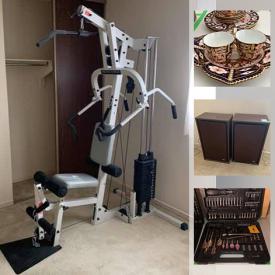 MaxSold Auction: This online auction features a fitness machine, electronics, tools, kitchenware, Royal China, sterling silver, golf clubs, artworks, books and furniture and much more.