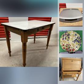 MaxSold Auction: This online auction features Antique Chandelier, TV, Jodhpurs, Serving Ware, Decorative Plates, Art Pottery, Welsh Dresser, Antique Medicine Cupboard, NIB Ski Boots, Victorian Brass Bed, Antique Secretary’s Desk and much more!