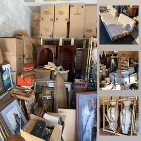 MaxSold Auction: This online auction is for two storage units including MCM furniture, washer and dryer, bicycles, bookcase, LPs, display cabinets, handbags, wall art, fine china and much more!