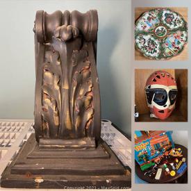 MaxSold Auction: This online auction features Generator, Inversion TableToys & Books, Video Game Systems, Victorian Wash Stand, Electric Guitar, Camping Gear, LPs, Stamps, Coca-Cola Collectibles, Thomas Train Set. Art Glass, Art Pottery, Japanese Satsuma, Tools, and Much, Much, More!!