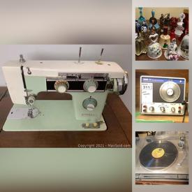 MaxSold Auction: This online auction features wood boxes, table saw, drill press, hand tools, tool boxes, vintage fridge, stereo components, NIB steel shelving, vintage LPs, keyboard, clarinet, Invacare wheelchair, bell collection computer towers and much more!