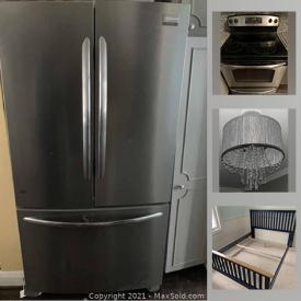 MaxSold Auction: This online auction features furniture, appliances, electric fireplace, mirror, decor, windows, lighting, TV and much more.