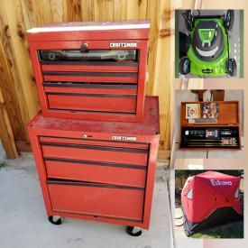 MaxSold Auction: This auction features portable air conditioner, guitars, vintage GI JOE, Trading cards, STAR WARS, POP Funk toys, RC child ride-on truck, electronics, collectible dolls and bears, tool chest, hand tools, kitchen appliances, Generator, Army Cots and equipment and much much more.