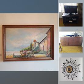 MaxSold Auction: This online auction features artworks, furniture, clock, collectibles, lamps, trunks, bar stools, heaters, Hachi receiver, Belleek China, clothing, kitchenware, glassware, demitasse, Mobility, Electric Fireplace, cleaning supplies, vacuum, ladder, tools, hardware and much more.