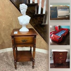 MaxSold Auction: This online auction features marble coffee table, sectional sofa, Ferrari brand bedroom furniture, comics, children’s bicycles, small kitchen appliances, toys, keyboard, lawnmower, mini-fridge and much more!