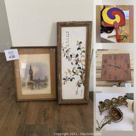 MaxSold Auction: This online auction features vintage clothing, sewing notions, men's & women's clothing, vintage glass, 3D art and much more!