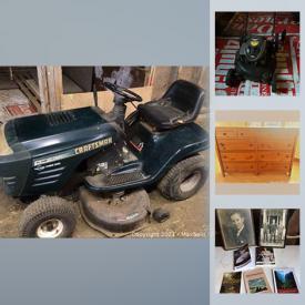 MaxSold Auction: This online auction features lumber, Cleveland china bridal rose pattern, lumber, Trip Trapp high chair, blonde oak stools, bikes, jumper cables, battery charger, porcelain sink, wheelbarrow, vacuum, vintage hat, old framed photos, binoculars, screen door, wood chairs, terra cotta wine bottle bricks, cement bricks, workshop cabinets and much more!