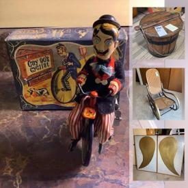 MaxSold Auction: This online auction features vintage toys, vintage Howdy Doody, artwork, lamps, furniture, silver-plated sets, pottery, Watercolor, Royal Doulton, outdoor decor, tools and much more.