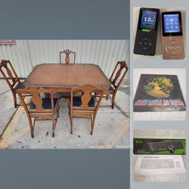 MaxSold Auction: This online auction features new in open box items such as string lights, pet clippers, spray gun, bicycle accessories, security camera, art supplies, Web cameras, Aroma diffusers, antique furniture and much more.