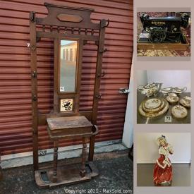 MaxSold Auction: This online auction features jewelry, toys, Cowboy boots, antique furniture, Royal Doulton figurines, Cranberry glass, art pottery, teacups, Royal Doulton Belmont China and much more!