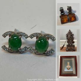 MaxSold Auction: This online auction features Jade jewelry, Jade beads, Guanyu statue, silver jewelry, Jade safety button, toy horses and much more!