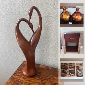 MaxSold Auction: This online auction features Teak furniture, lamps, artwork, jewelry, ceramics, electronics, bicycles, gardening and much more.