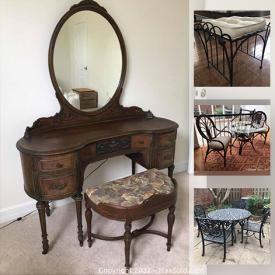 MaxSold Auction: This online auction features stylish wood furniture, home decor and apps, electronics, sporting goods, artwork, ceramic, silver plate, stealing and records and much more.