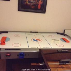 MaxSold Auction: This online auction features Air Hockey Table, XBox 360, Electronic Games, PlayStation 2 Console, figurine, Polaris Telescope, Inline Skates, Sled and much more.
