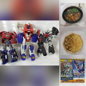 MaxSold Auction: This auction features signed baseball cards, collectors cards, coin sets, Pokemon card sets, vintage 90's action figures, comics, vintage trains, marbles and much more.