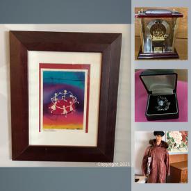 MaxSold Auction: This online auction features sterling and Amethyst jewelry, vintage clothing, books, records and much more.