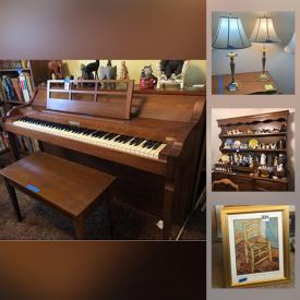 MaxSold Auction: This online auction features room air conditioner, Blue Willow, mini pool table, small kitchen appliances, creamer collections, statues, gaming gear, video game systems & games, collectible toys, upright piano, computer towers and much more!