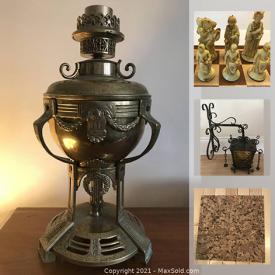 MaxSold Auction: This online auction features Ayala bar jewelry, MCM glassware, Lava lamp, MCM Denby stoneware, depression glass, art pottery, vintage buttons, silk scarves, vintage pyrex and much more!