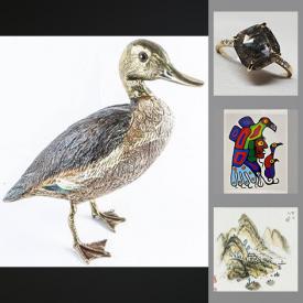 MaxSold Auction: This online auction features diamond rings, limited edition Norval Morrisseau, Malevolti duck sculpture, Christian Morrisseau gold foil litho, Chinese Copper Snuff Bottle, Jose Santiago Autographed ball and much more!!