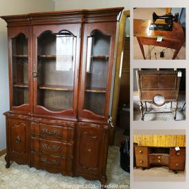 MaxSold Auction: This online auction features vintage settee, ceramic tile, golfing items, Ryobi table saw, Mastercraft lawnmower, tools, china cabinet, RCA Victor Victrola radio cabinet and much more!