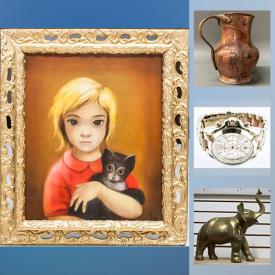 MaxSold Auction: This online auction features vintage foreign miniature figurines, oil paintings, custom bracelet, collectable plates, Kas area rug and much more!!