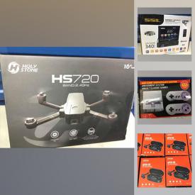 MaxSold Auction: This online auction features new in open box items such as game table, tablet, headphones, drone, baby monitoring system, dashcam and much more!