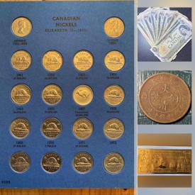 MaxSold Auction: This online auction features Canadian coins, Canadian banknotes, world coins, gold & silver banknotes, Chinese Empire copper coins, Chinese banknotes, Chinese fantasy dollar and much more!