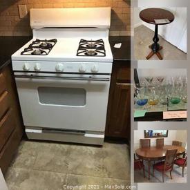 MaxSold Auction: This online auction features artworks, furniture, appliances, collectibles, decor, mirror, silverware, glassware, ,vases, seasonal decor, books, linens, Americana Stove, hardware, vacuum, luggage and much more.