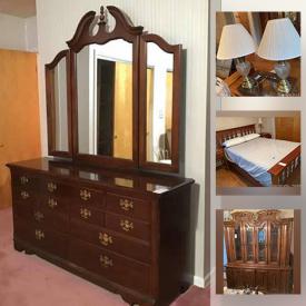 MaxSold Auction: This online auction features furniture, luggage bags, hummel figurines, sofas, side tables, wall art, electronics, washer, dryer, exercise equipment, golf clubs and much more!