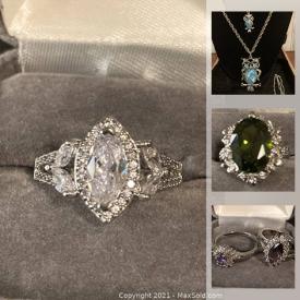 MaxSold Auction: This online auction features new and vintage jewelry such as 925 silver, glass beads, earrings, chains, pendants, brooches and much more!