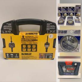 MaxSold Auction: This online auction features tools, drill bits, Dewalt 9pc Electrician’s Bi-Metal Hole Saw, Grinding wheels, wax, saw blades, augers and much more!