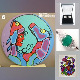 MaxSold Auction: This online auction features Norval Morrisseau orig. Acrylic, Keith Haring Mixed Media, Emerald & Diamond ring, sterling silver earrings, and fine art prints by Norval Morrisseau and more!