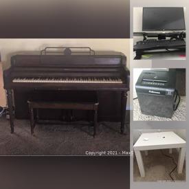 MaxSold Auction: This online auction features furniture, desks, Google mini, patio furniture and much more.