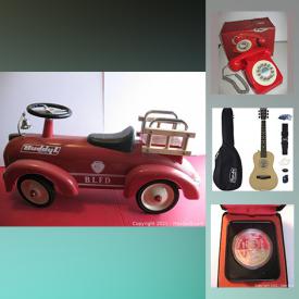 MaxSold Auction: This online auction features arrowheads, vintage video game systems & games, camping gear, coins & banknotes, vintage bottles, pet supplies, button maker, massagers, stereo components, blue mountain pottery, toys, NIB small kitchen appliances, guitars, new jewelry, new clothing and much more!