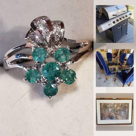 MaxSold Auction: This online auction features bicycles, antique and vintage linens, jewelry boxes, sterling silver jewelry, electric fireplace, doll furniture, primitive, tires, patio furniture, dining room furniture, tools, cast iron stove, grill chef BBQ and much more.