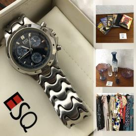 MaxSold Auction: This online auction features fire king mugs, pyrex, DVDs, costume jewelry, Limoges, vintage ladies' clothing and much more.