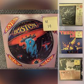 MaxSold Auction: This online auction features Records such as Jazz, Rock, Rap, Pop, 80s, British, Folk, Comedy, Reggae/Ska, Kids all by Various Artists and more.