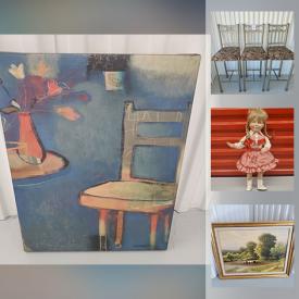 MaxSold Auction: This online auction features Decorative Chinese Wall Fan, Framed Wall Art, Snow Pusher Shovel, Vintage Pyrex, Porcelain Dolls, Video Game Systems, Bangle Watches and much more!