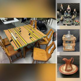MaxSold Auction: This online auction features cast-iron figures, toys, coca-cola collectibles, wood-carved figures, dollhouse, vintage dome top trunk, sports cards and much more!