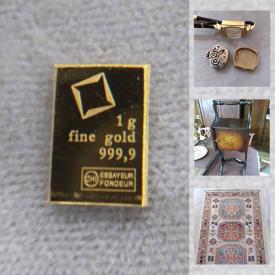 MaxSold Auction: This online auction features Fine Gold bars, Engagement ring, watches, Funko pops, art pottery, vintage car wall art, vintage postcards, small kitchen appliances, antique Chifforobe and much more!