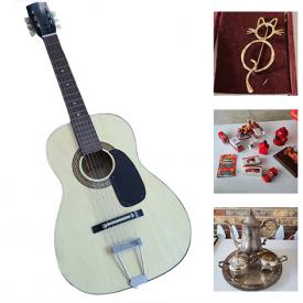 MaxSold Auction: This online auction features Inspirado, silver plate tea set, vintage vinyl LPs, pyrex, MCM Taylor Smith dinnerware, Xbox Instruments, acoustic guitar, signed art, National Geographic magazines, vintage bottles, linens, furniture, TV, garden supplies, Holiday and Novelty jewelry, revere ware and much more!