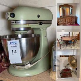 MaxSold Auction: This online auction features Osborne computer, collectible teacups, small kitchen appliances, vintage clocks, Goebel Hummel figurines, office supplies, Treadmill, Thomasville Furniture, watches, first edition books, vintage recording equipment, costume jewelry, vintage vacuum tubes. camping gear and much more!