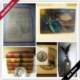 MaxSold Auction: This online auction features Artwork, Lithographs, Books, "Map Of The County Of Devon With City And County Of Exeter",  Bokhara Wool Hand Knotted Rug and much more.