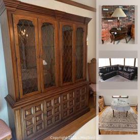 MaxSold Auction: This online auction features furniture, artwork, wool rugs, sterling serving ware, Lane pieces, sewing machine and much more.