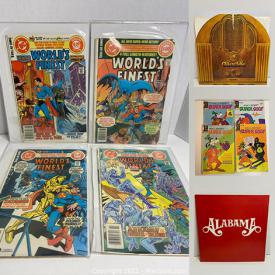 MaxSold Auction: This online auction features collectibles such as Trading cards, Banknote, coins, comics, board games, Vintage 1970s mini stool, cards set, Marvel collector toys and more. Women's Hats And Scarves, shirts, Hardcover Books, Alabama Christmas vinyl, art print, vintage pins, Baseball glove and much more.