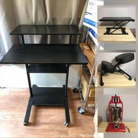 MaxSold Auction: This online auction features keyboard risers, cotton candy machine, gaming monitors, Wall mounts, Beekeeping jackets and much more.